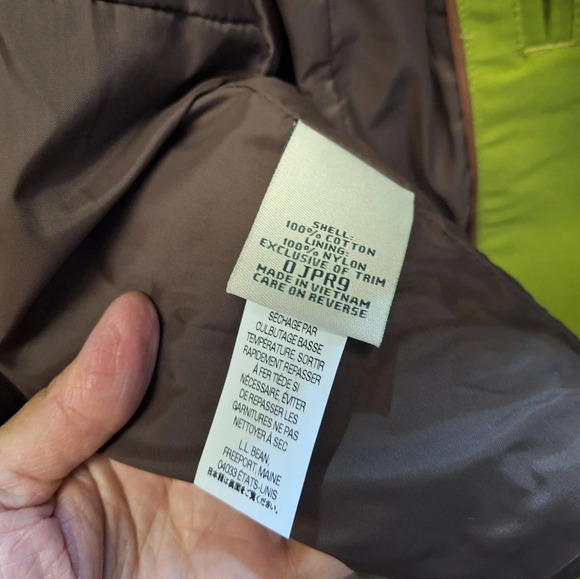 L.L. Bean Womens Pea Coat Suede Texture Apple Green w/ Matching Belt Regular Fit - Picture 16 of 16